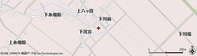 秋田県横手市平鹿町下鍋倉（外沢見）周辺の地図