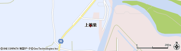 秋田県羽後町（雄勝郡）新町（上鵜巣）周辺の地図