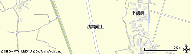 秋田県横手市平鹿町醍醐（浅舞道上）周辺の地図