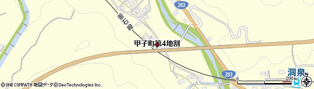 岩手県釜石市甲子町（第４地割）周辺の地図