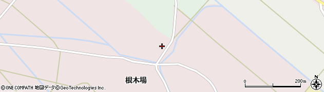 秋田県横手市十文字町谷地新田八幡野周辺の地図