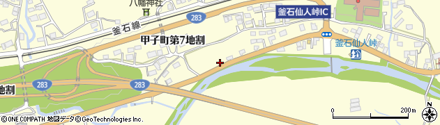 岩手県釜石市甲子町第７地割179周辺の地図