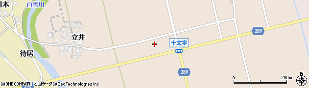 秋田県にかほ市中三地（十文字）周辺の地図