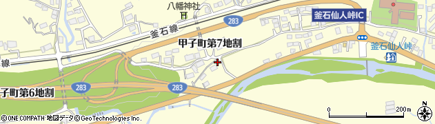 岩手県釜石市甲子町第７地割176周辺の地図