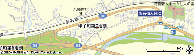 岩手県釜石市甲子町第７地割60周辺の地図