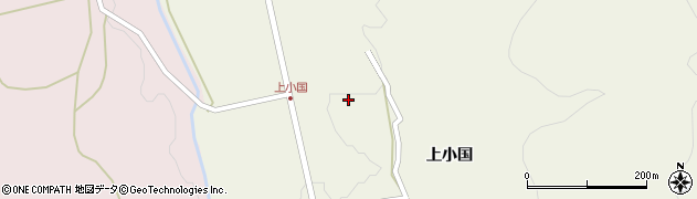 秋田県にかほ市小国（蕨野）周辺の地図