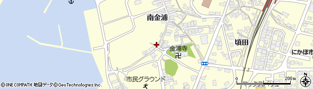 秋田県にかほ市金浦南金浦168周辺の地図