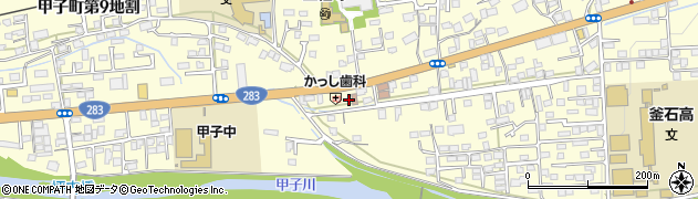 釜石警察署甲子駐在所周辺の地図