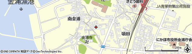 秋田県にかほ市金浦頃田22-6周辺の地図