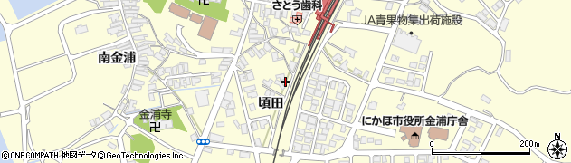 秋田県にかほ市金浦頃田127周辺の地図