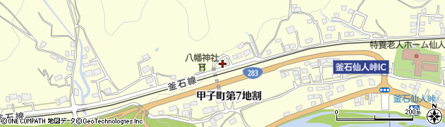 岩手県釜石市甲子町第７地割54周辺の地図