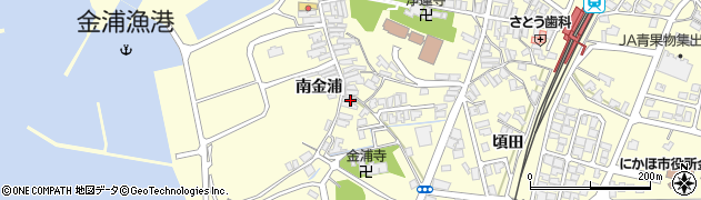 秋田県にかほ市金浦南金浦116周辺の地図