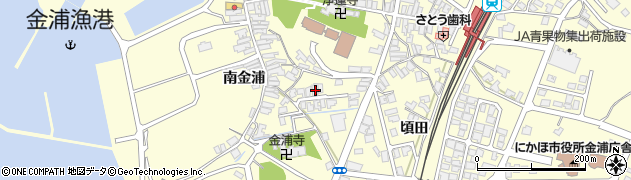 秋田県にかほ市金浦頃田22周辺の地図