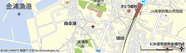 秋田県にかほ市金浦頃田22-4周辺の地図