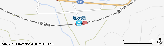 足ケ瀬駅周辺の地図