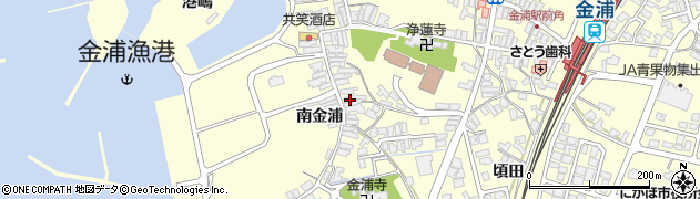 秋田県にかほ市金浦（南金浦）周辺の地図