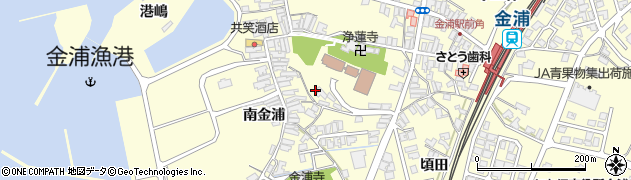 秋田県にかほ市金浦南金浦109周辺の地図