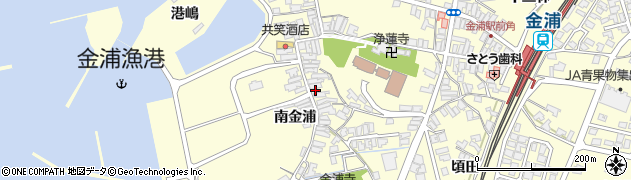 秋田県にかほ市金浦南金浦33周辺の地図