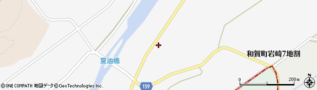 岩手県北上市和賀町岩崎（４地割）周辺の地図