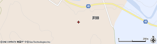 秋田県横手市山内筏（沢田）周辺の地図