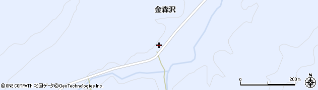 秋田県由利本荘市東由利田代金森沢10周辺の地図