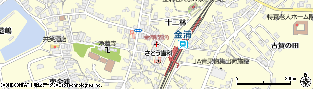 秋田県にかほ市金浦十二林72周辺の地図