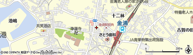 秋田県にかほ市金浦十二林31周辺の地図