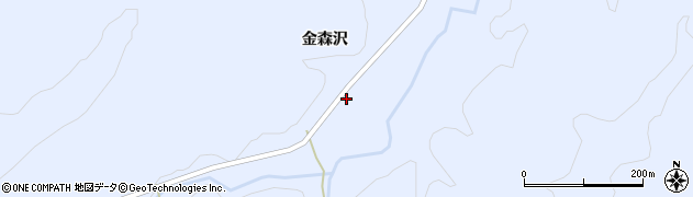 秋田県由利本荘市東由利田代金森沢20周辺の地図