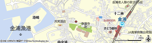 秋田県にかほ市金浦金浦343周辺の地図