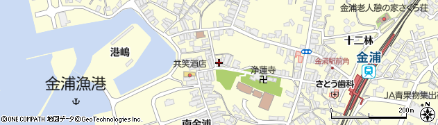 秋田県にかほ市金浦金浦338周辺の地図