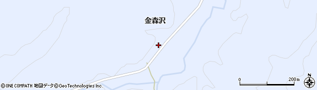 秋田県由利本荘市東由利田代金森沢12周辺の地図