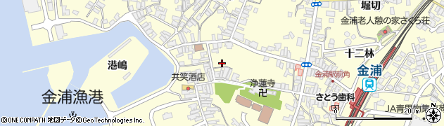 秋田県にかほ市金浦金浦333周辺の地図