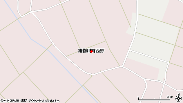 〒013-0216 秋田県横手市雄物川町西野の地図