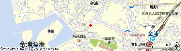 秋田県にかほ市金浦金浦329周辺の地図