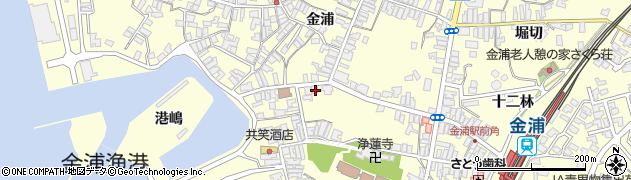 秋田県にかほ市金浦金浦324周辺の地図