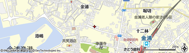 秋田県にかほ市金浦金浦371周辺の地図