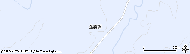秋田県由利本荘市東由利田代金森沢周辺の地図