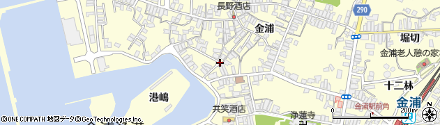 秋田県にかほ市金浦金浦145周辺の地図