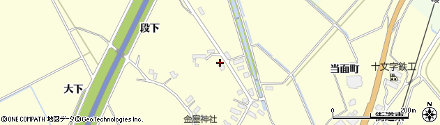 秋田県横手市平鹿町醍醐（段下）周辺の地図