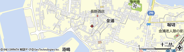 秋田県にかほ市金浦金浦55周辺の地図