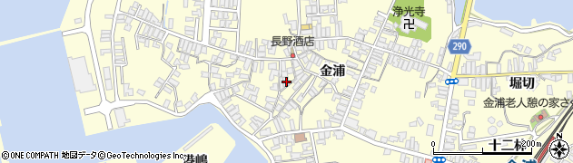 秋田県にかほ市金浦金浦58周辺の地図