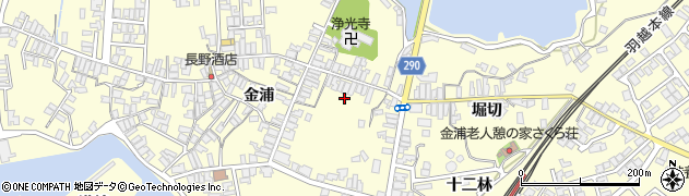 秋田県にかほ市金浦金浦264周辺の地図