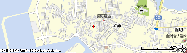 秋田県にかほ市金浦金浦47周辺の地図
