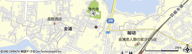 秋田県にかほ市金浦金浦266周辺の地図