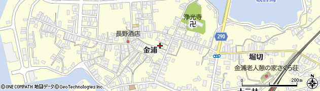 秋田県にかほ市金浦金浦17周辺の地図