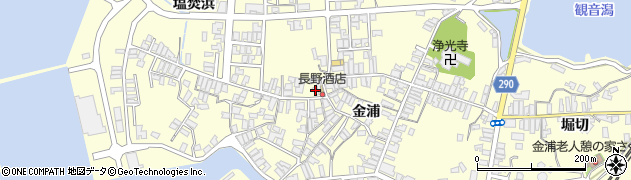 秋田県にかほ市金浦金浦202周辺の地図