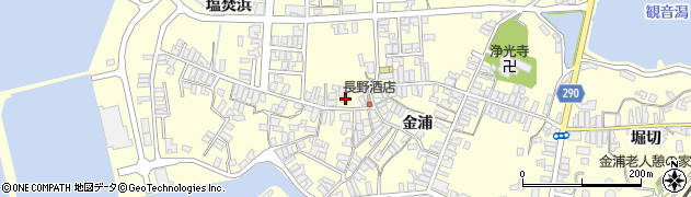 秋田県にかほ市金浦金浦37周辺の地図