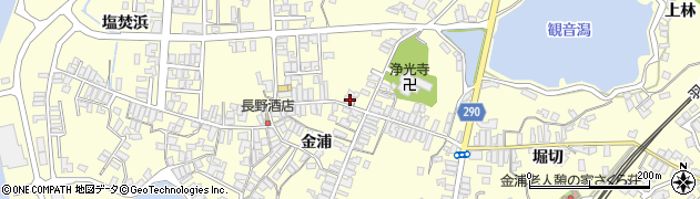 秋田県にかほ市金浦金浦215周辺の地図