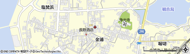 秋田県にかほ市金浦浜の田13周辺の地図
