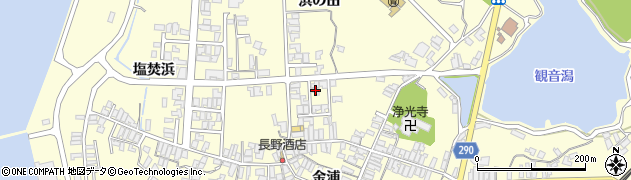 秋田県にかほ市金浦浜の田26周辺の地図